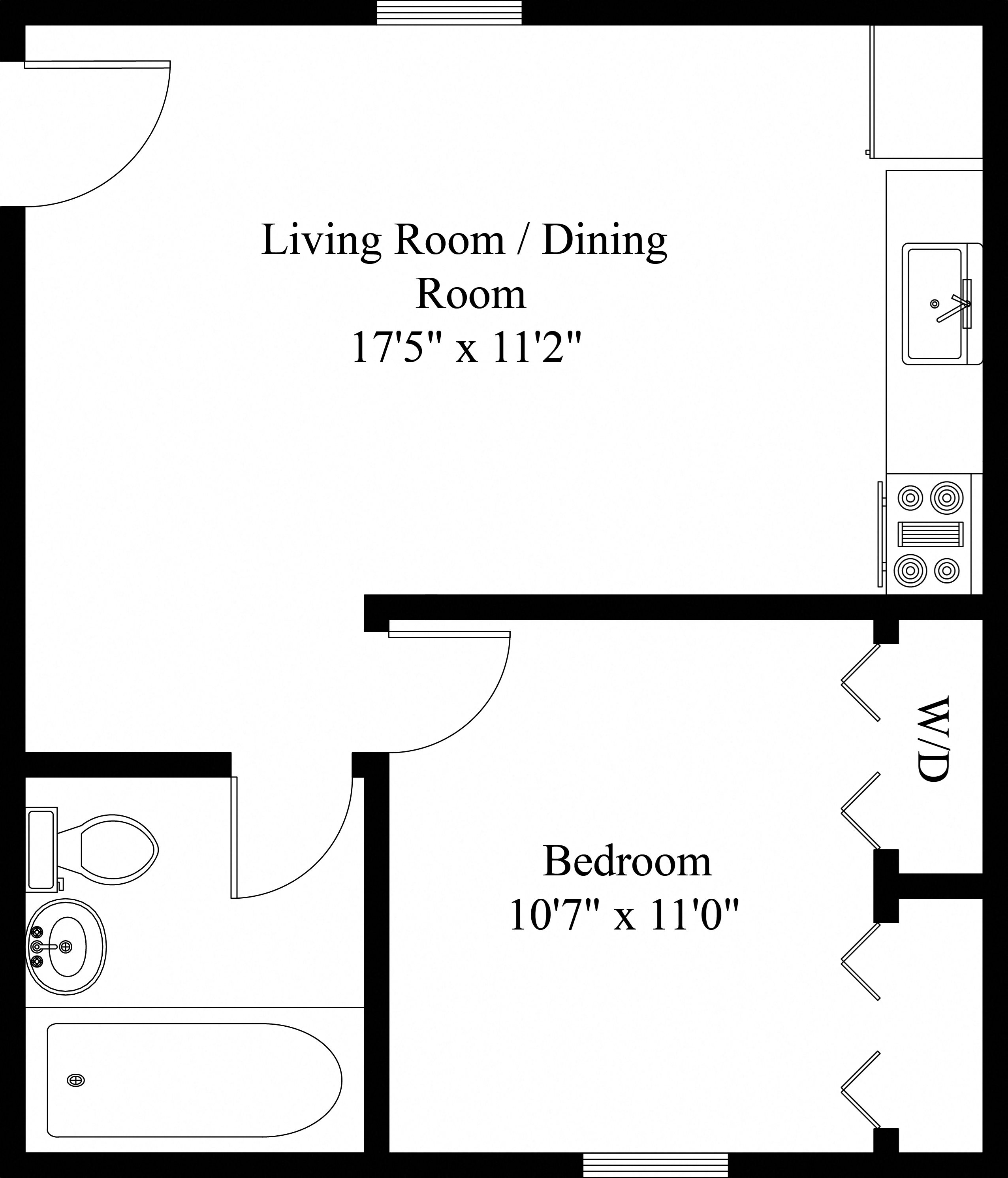 1 bed in Manchester Apartment 1 bedrm in Manchester, PA | Liberty Village Apartments | PMI